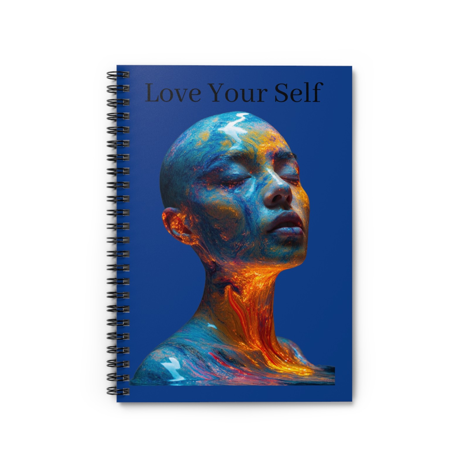 Inspirational Spiral Notebook - Love Your Self, Motivational Journal,