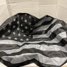 Spare Tire Cover American Flag In Black And G...