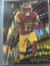2025 Panini Select - Club Level Terry McLaurin #288 Black & Red Shock Prizm
