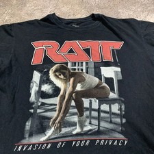 Ratt band cotton unisex black t-shirt invasion of your privacy