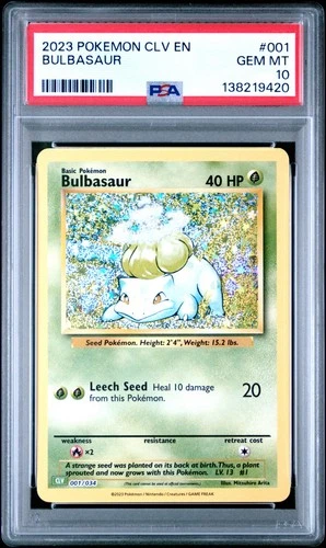 2023 Pokemon TCG Classic Venusaur & Lugia EX Deck #001 Bulbasaur PSA 10 GEM MINT