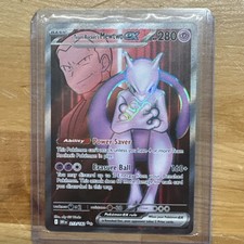 Pokémon TCG Team Rocket's Mewtwo ex 213/182 Sv10: Destined Rivals Holo LP