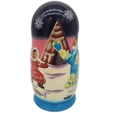 Nesting Doll - Eskimo Theme  - Golden Cockerel 