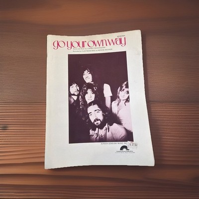 1977 Original Fleetwood Mac Go Your Own Way 4 Page Sheet Music