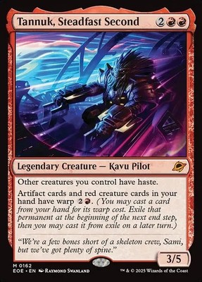 Tannuk, Steadfast Second   Flagship Mono-Red Warp Artifact Ramp Commander Deck