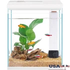 2 Gallon Glass Fish Tank Kit LED Light Filter Easy Clean Betta Goldfish New
