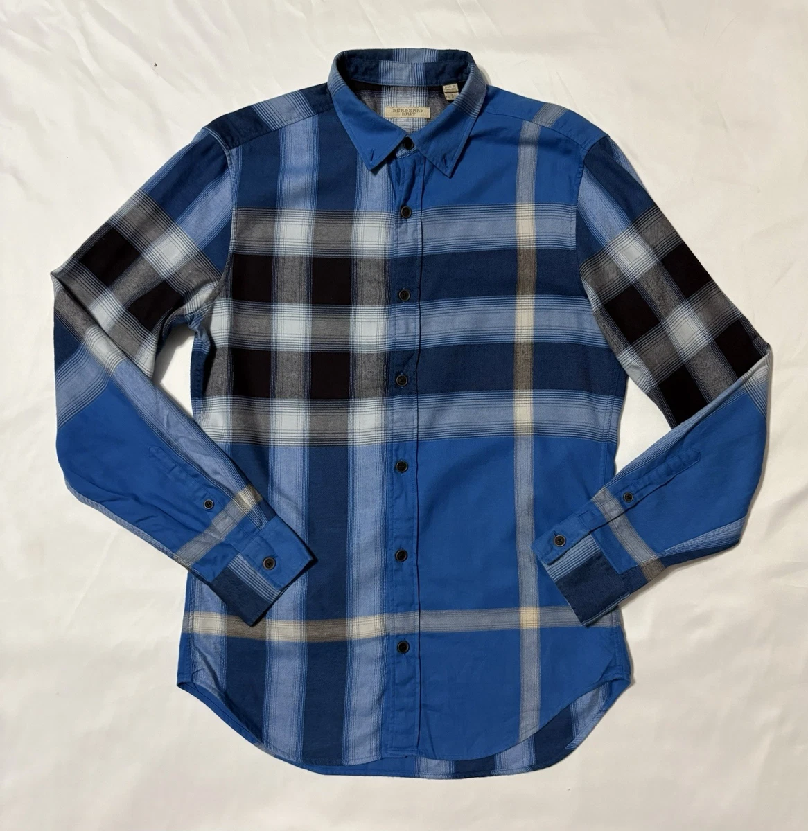 Burberry Blue Casual Button-Down Shirts for Men for sale | eBay