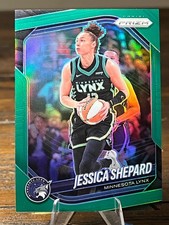 2025 Panini WNBA Prizm #137 Jessica Shepard Green Prizm Minnesota Lynx