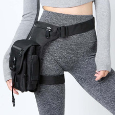 Waterproof Motorcycle Thigh Bag for Men Women - Drop Leg Bag with Adjustable Str