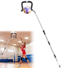 Volleyball Spike Trainer, Retractable Length 64"-85" Volleyball Hitting Train...