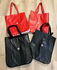 4 Lululemon Reusable Shopping Tote Bag Large 