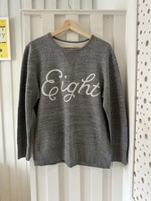 Rag  Bone Lucky 8 Sweater Grey Jersey Sweatshirt Top sz Medium Women  s
