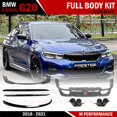 FÜR BMW 3ER G20 FRONT SPLITTER SPOILERLIPPE HECK LED DIFFUSOR BODY KIT