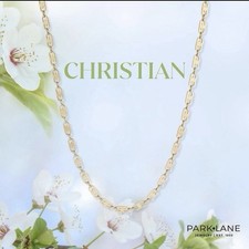 Park Lane CHRISTIAN 24 Inch GOLD Oval Anchor Link Necklace Retired BNWT Unisex