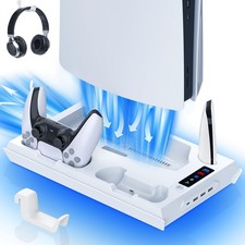 Cooling Station for PS5 with Dual Controller Charging Station,Stand for PS5 Slim