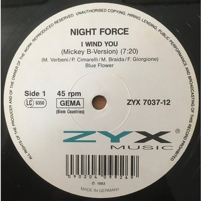 Night Force - I Wind You (Vinyl 12'' - 1993 - EU - Original)
