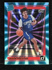 2021-22 Panini Donruss Rated Rookie Holo Teal Laser Jason Preston #210 0y59