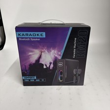 KM20 Black Powerful Portable Karaoke Machine With Bluetooth Speaker