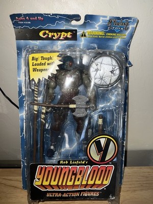 McFarlane Toys 1995 Rob Liefeld's YoungBlood Ultra Action Figure Crypt New 