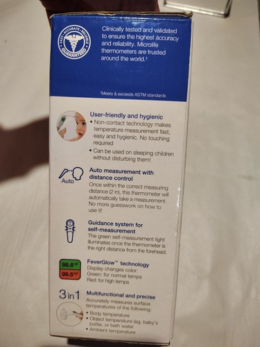Microlife Non-Contact Forehead Thermometer NC 200 Open Box - Picture 4 of 4