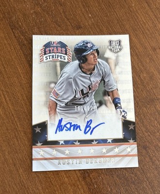 Austin Bergner 2015 Panini USA Baseball Stars Longevity Auto #8 Tigers /171