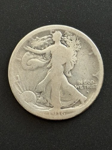 1916 S Walking Liberty Half Dollar Silver 90% 50C Bullion