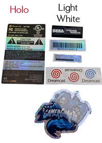 Sega Dreamcast Reproduction Replacement Labels / Label Set - VA2 NTSC - CUSTOM!