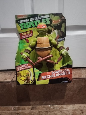 #ad #ad Playmates Nickelodeon Teenage Mutant Ninja TMNT Turtle Power Coil Michaelangelo $25.00