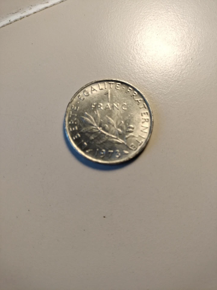 1973 1 франк, Франция - Изображение 2 из 4