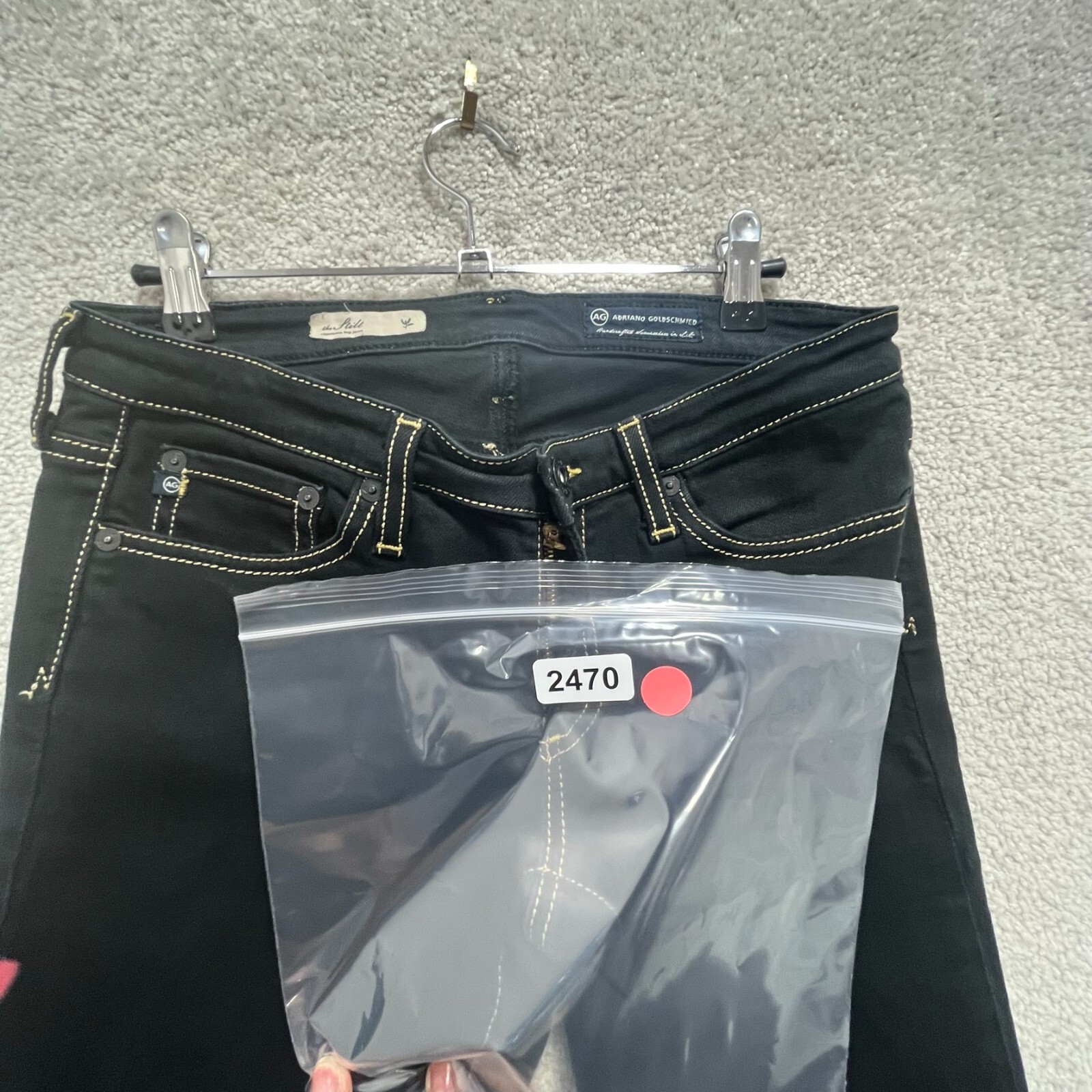 AG Adriano Goldschmied Jeans Women's 27 R Black Cigarette Straight leg Skinny thumbnail 20