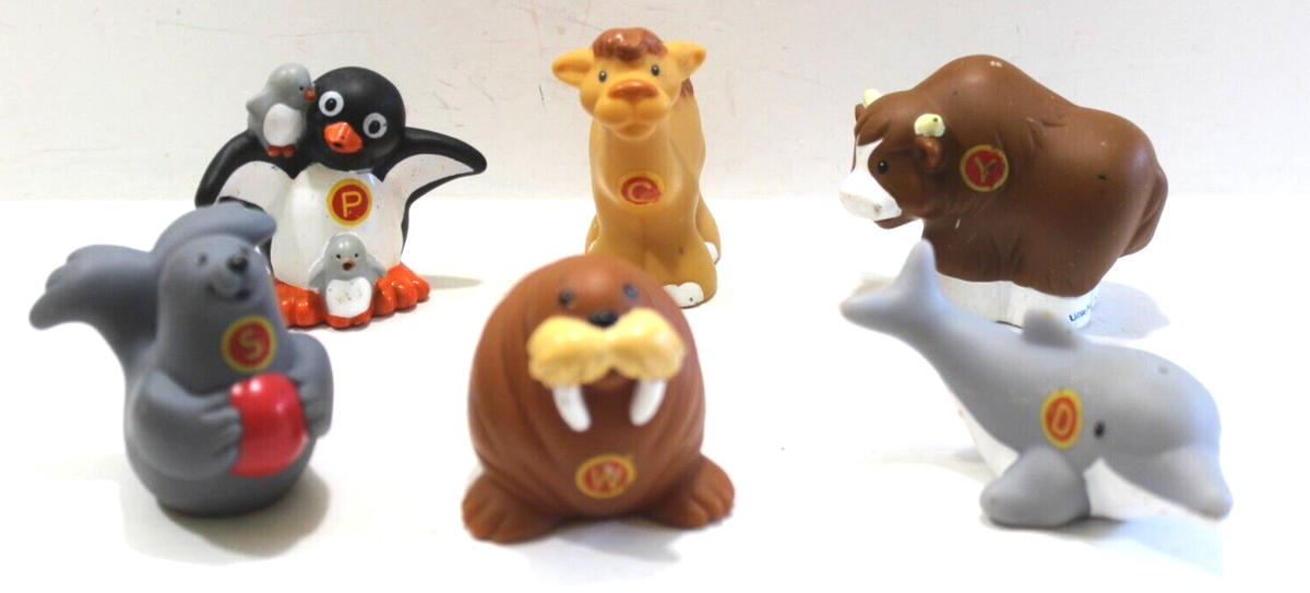 2004 Fisher Price Little People Alphabet Zoo Animal Lot of 7