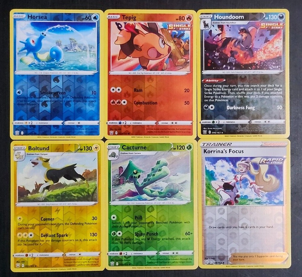 Pokemon - Battle Styles REVERSE HOLO Foil Singles You Pick