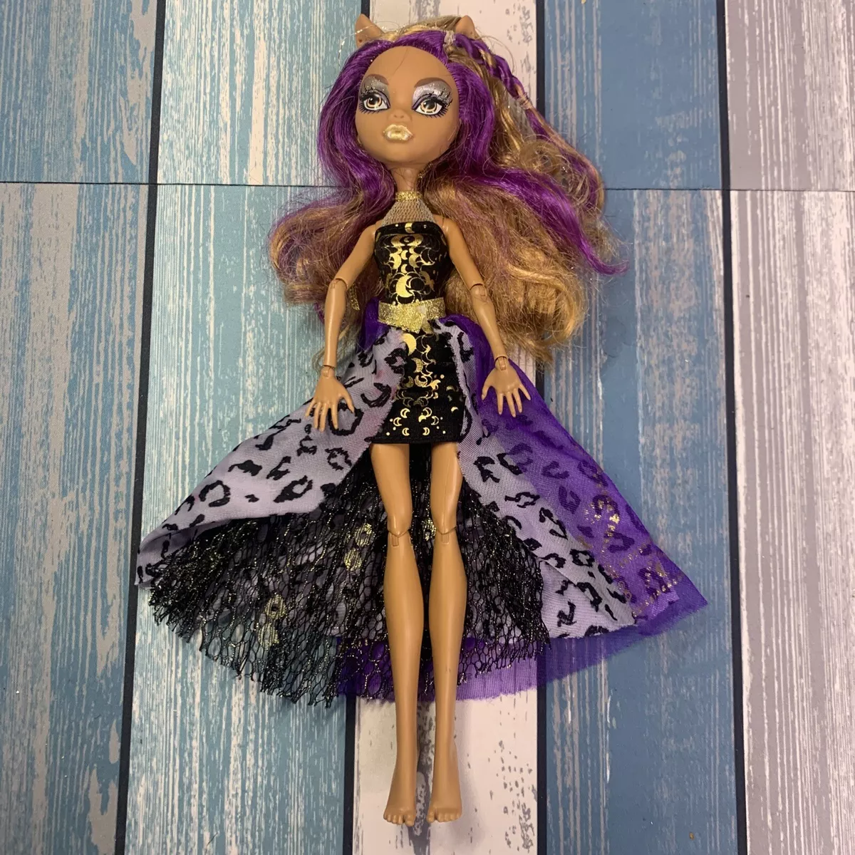 Monster High Clawdeen Wolf 13 wishes Doll with Dress From Mattel Nice Hair