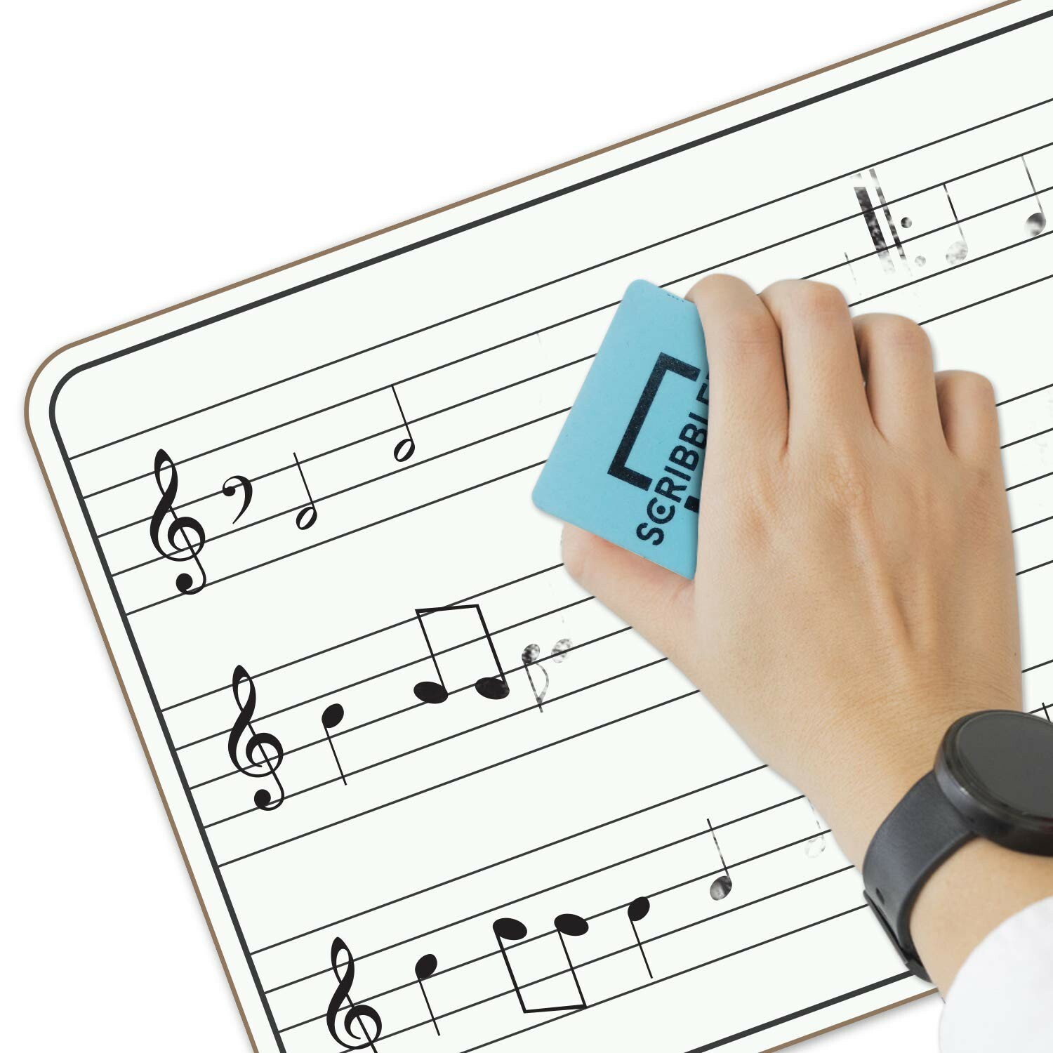 10 Pack Dry Erase Staff Music Lap White Boards 9"X12" l Write Musical