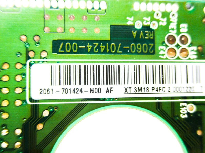 PCB - Western Digital 100GB WD1000BEVS-22LAT0 SATA 2061-701424-N00 AF 2.5 Laptop - Image 3 of 4