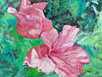 Gorgeous Oil Painting Original. Flowers Impressionist Art Signed