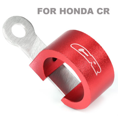 Front Brake Line Cable Clamp For Honda CR/CRF 85 125 250 450 | Red Anodized Aluminum