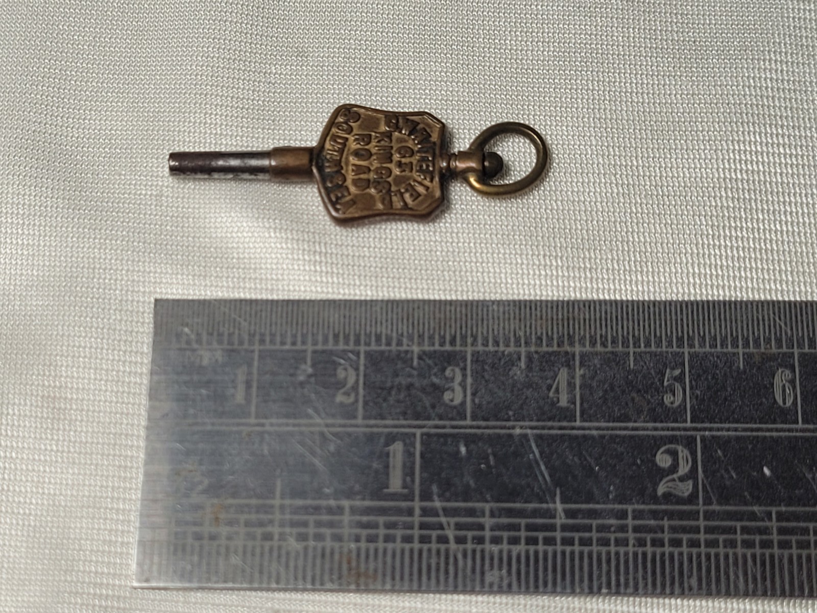 Antique Victorian Advertisement Pocket Watch Winding Key Size 5 G.W