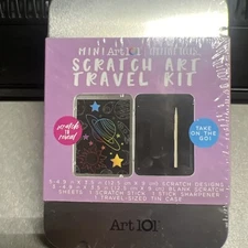 Mini Art 101 creative tools, scratch, art Travel Kit New Factory Sealed