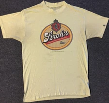 Vtg 80s Strohs Beer Chili Cook Off Faded Shirt M Single Stitch Grunge Biker 90s