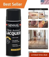 Semi-Gloss Clear Lacquer Spray, 12.25 Oz - Perfect Finish for Interior Wood