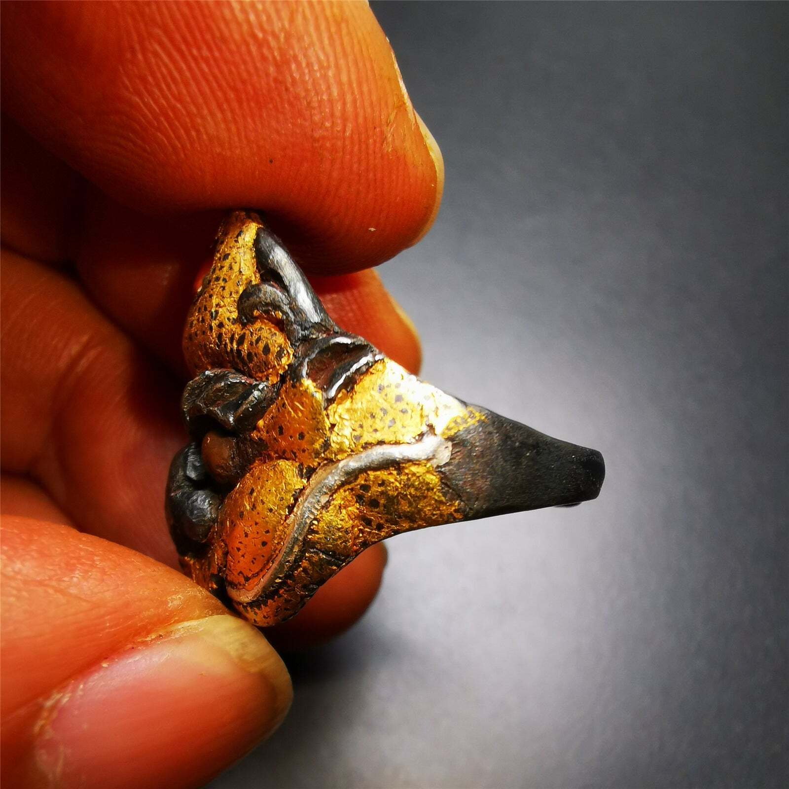 Gandhanra Unique Handmade Men's Ring,Tibetan Buddhist Garuda Ring,Amulet Jewelry