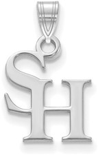 10K White Gold Sam Houston State University Small Pendant by LogoArt