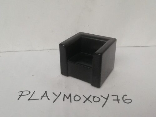 Fauteuil Playmobil Noir Porsche 5991 - Pièce De Collection Ou Jouet - Occasion - Référence 42194