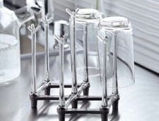 2 Piece Retractable Countertop Drying Rack For Cups And Bottles