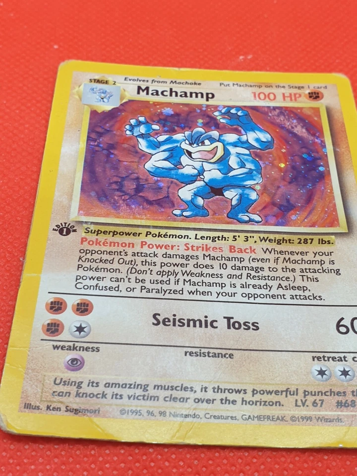 Machamp 8/102 COSMOS Foil 1st Edition from Base Set 2 2-Player Starter Set - Image 2 of 4