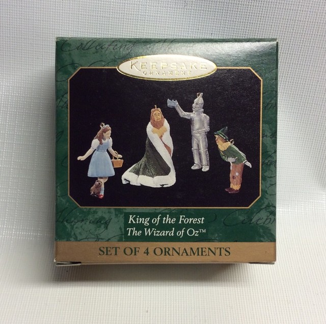 Hallmark Keepsake King Of The Forest Set Of 4 Miniature Wizard Of Oz