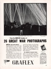Graflex - War Photographs - Original Magazine Ad -