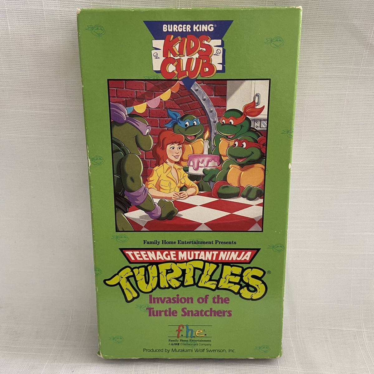 Teenage Mutant Ninja Turtles TMNT VHS Invasion Turtle Snatchers