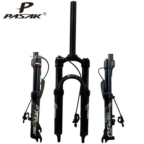 20 24 Inch Mountain Bicycle Disc Brake Wire Lock Shock Absorber Air Front Fork - Picture 7 of 28